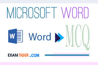 MS Word objective mcq quiz questions answers